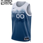 Minnesota Timberwolves Trikot Benutzerdefinierte Nike 2023-24 City Edition Blau Swingman - Kinder